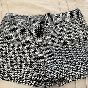 NWT New York & Company High Waist Black and White Tailored Shorts Size 8